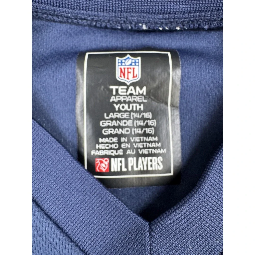 Tennessee Titans Jersey Shirt Boys Large Blue NFL Football Ryan Tannehill Youth